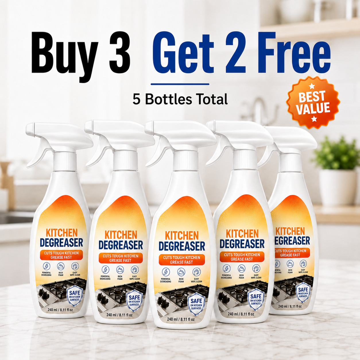 Multi-Surface Cleaning Spray | Powerful All Purpose Home Cleaner