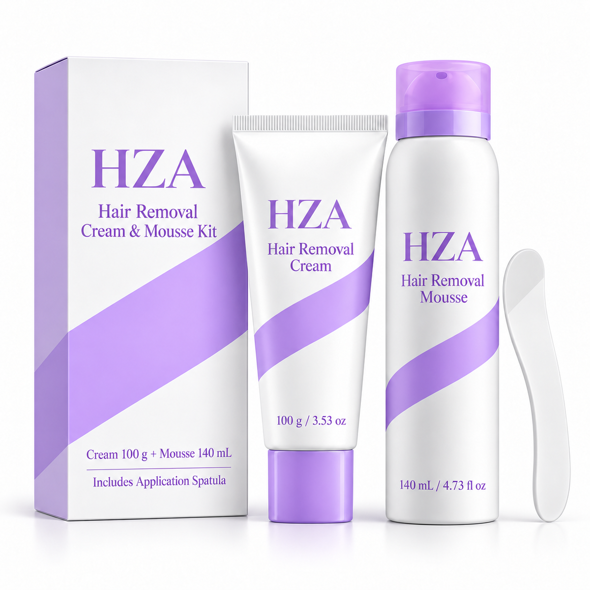 Gentle Body Hair Removal Cream & Mousse Kit