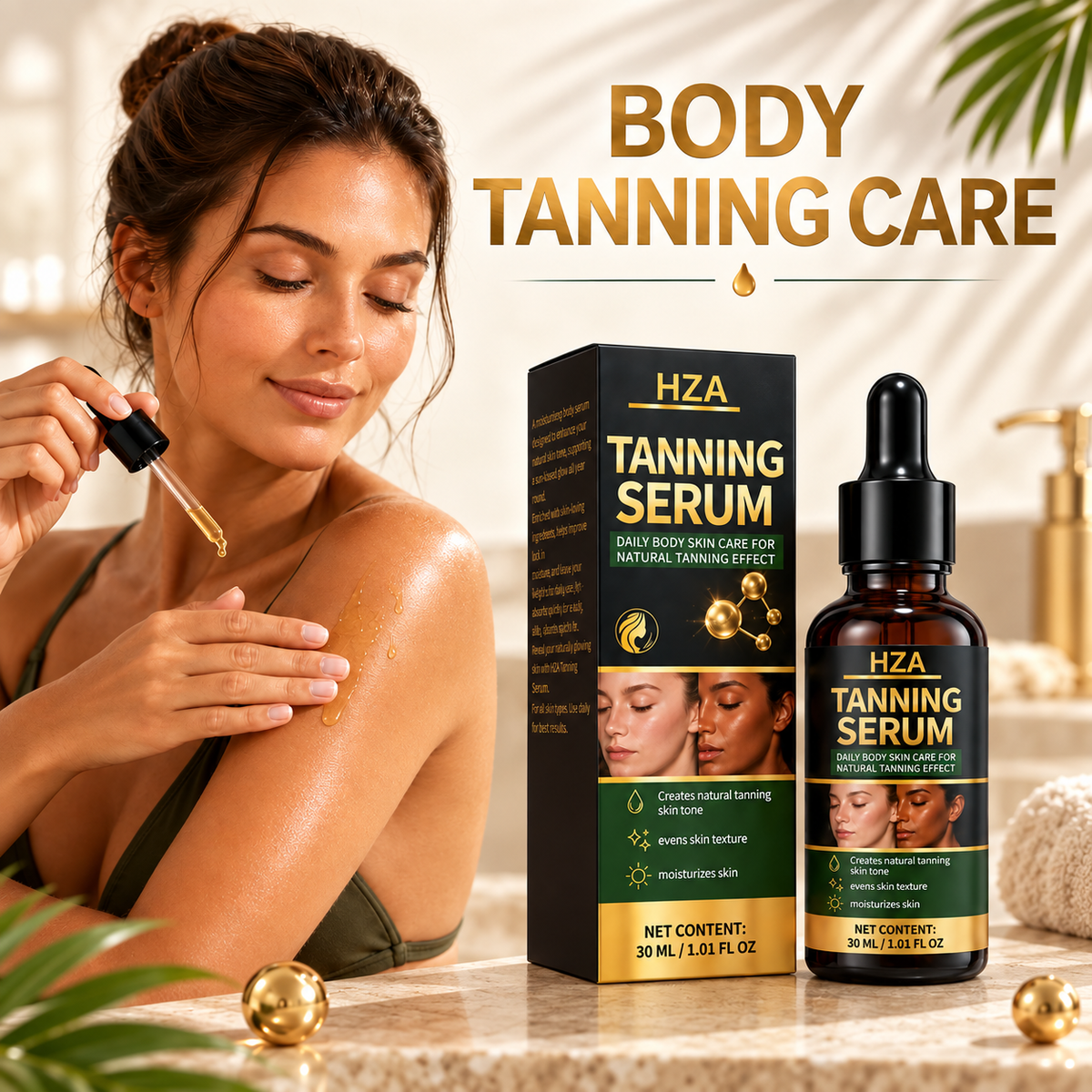 HZA Body Tanning Serum – 30 mL