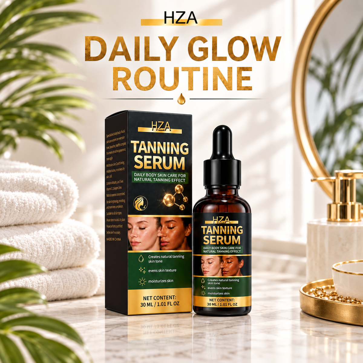 HZA Body Tanning Serum – 30 mL