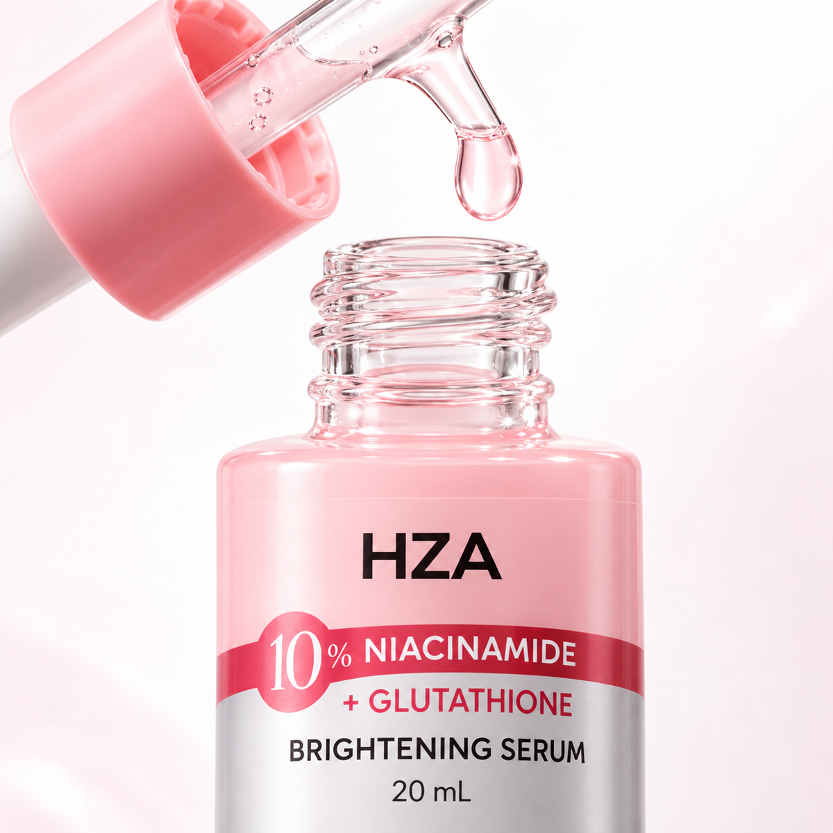 HZA 10% Niacinamide + Glutathione Brightening Serum – 20 mL