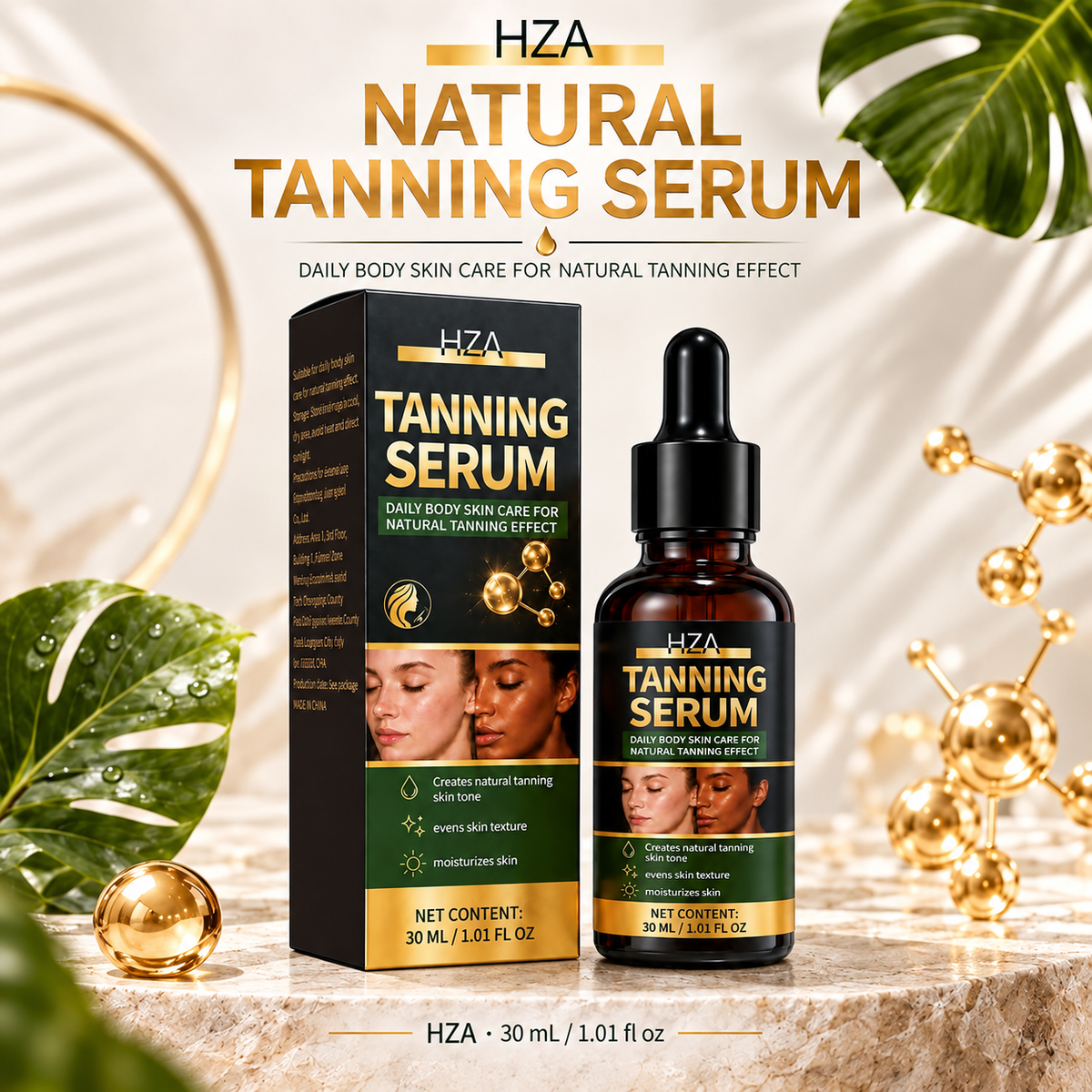 HZA Body Tanning Serum – 30 mL