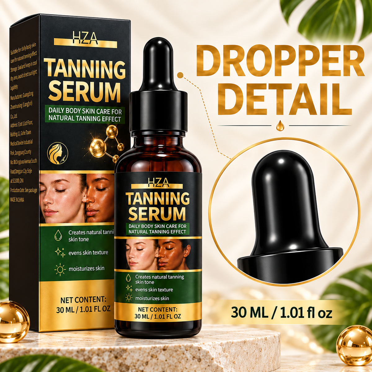 HZA Body Tanning Serum – 30 mL