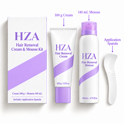 Gentle Body Hair Removal Cream & Mousse Kit