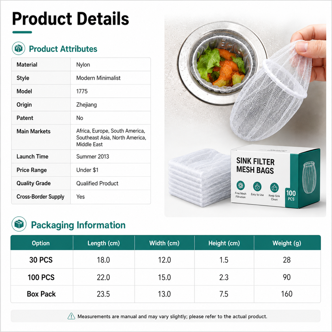 Product package options