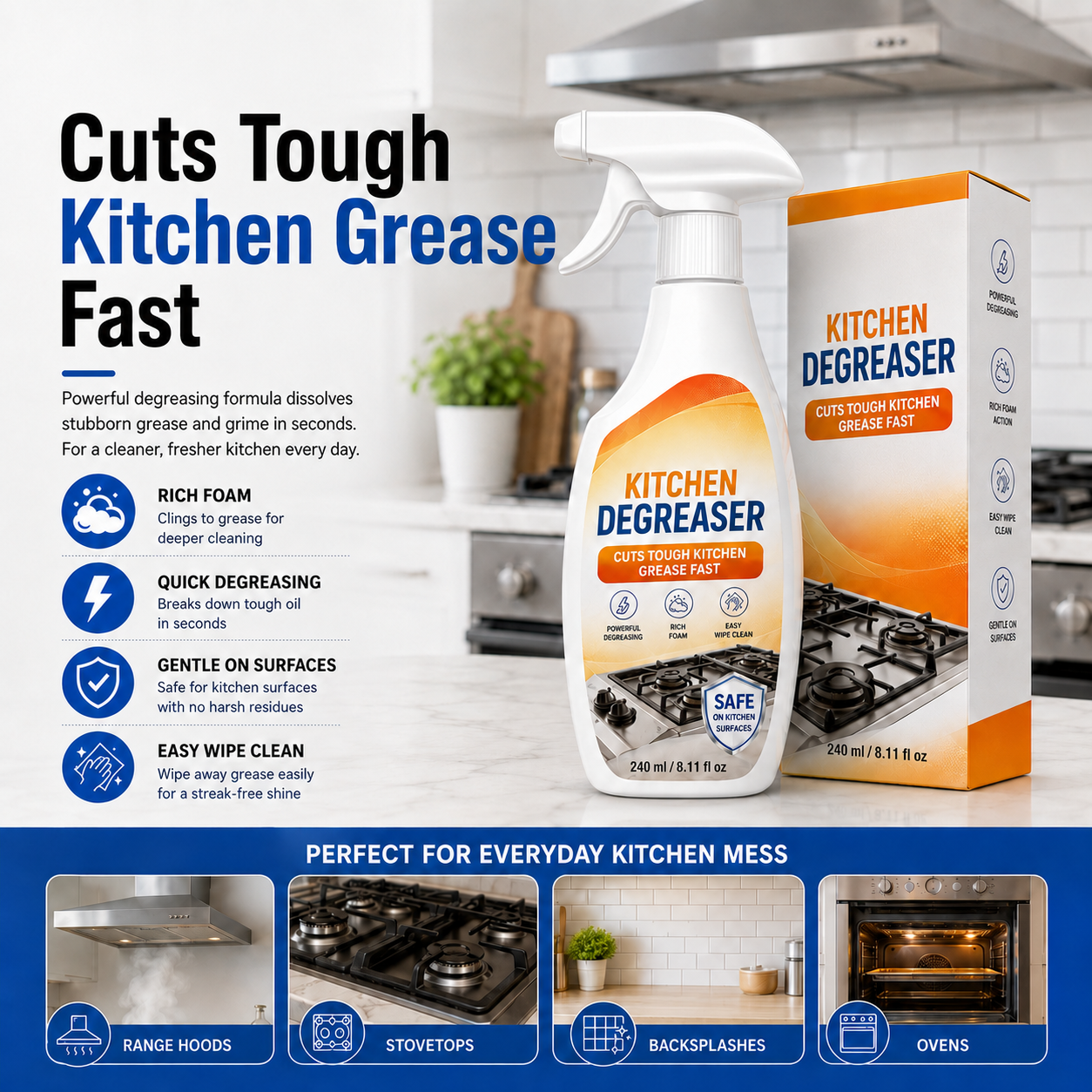 Multi-Surface Cleaning Spray | Powerful All Purpose Home Cleaner
