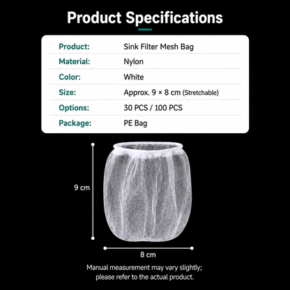 Disposable Sink Strainer Mesh Bags